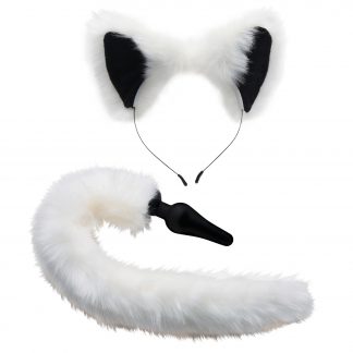 Tailz White Fox Tail Analplug och Öron