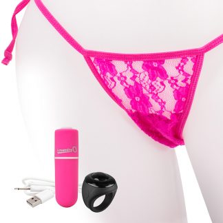 Screaming O: Rechargeable Vibrating Panty Set, rosa