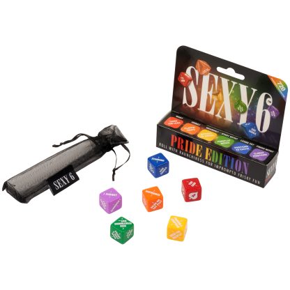 Sexy 6 Dice Pride Spel - Blandade färger