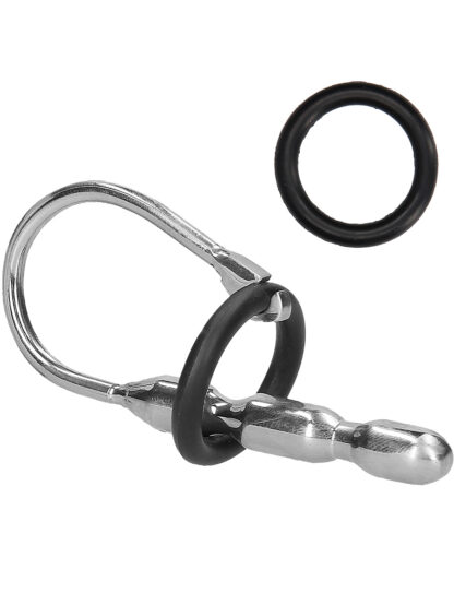 Ouch!: Urethral Sounding, Steel Stretcher with Ring, 10 mm
