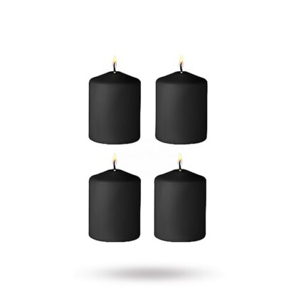 Tease Candles - Disobedient Smell - 4 Pieces - Black