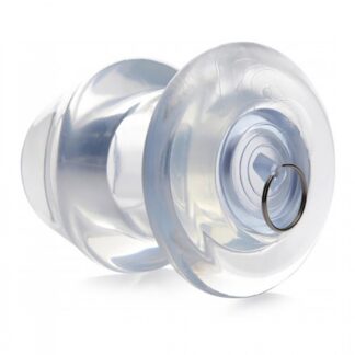 Ass Bung Clear Hollow Anal Dilator with Plug - XL