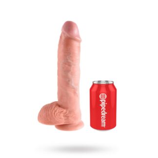 Dildo med Pung 27 cm - Ljus Hudfärg