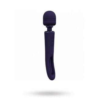 Kiku - Rechargeable Double Ended Wand with Innovative G-Spot Flapping Stimulator - Lila