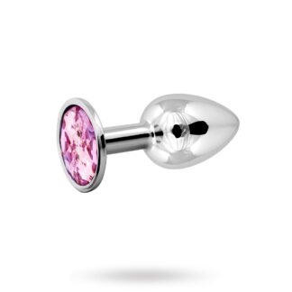 Metal Plug Small - Silver/Pink