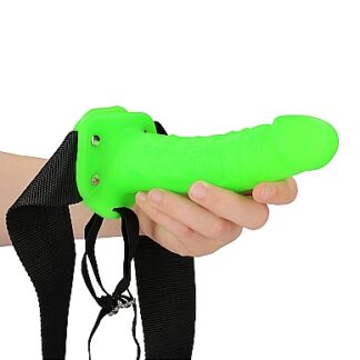 Realistic 7'' Strap-on Harness - Glow in the Dark