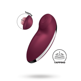 Satisfyer Tap & Climax 2 Vibrator Red