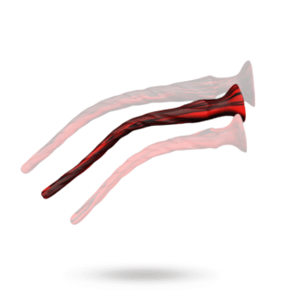Torthy Dildo Black/Red 50 cm