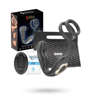 Wiggle Rotating Anal Plug With Perineal Vibration