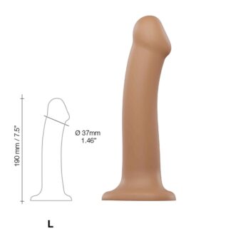 Böjbar Dildo Dual Density Large - 19 cm