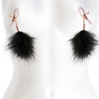 BOUND NIPPLE CLAMPS - BLACK