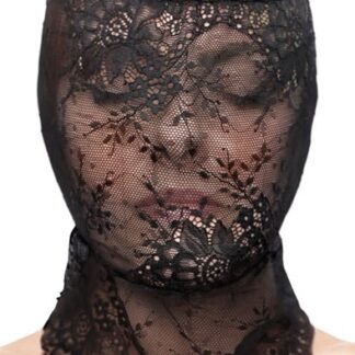 Fetish & Fashion Lace Hood Black