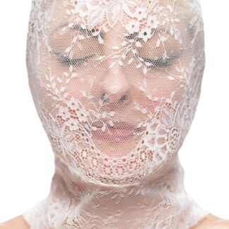 Fetish & Fashion Lace Hood White