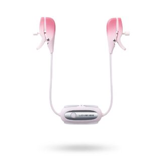 GEMINI APP-CONTROLLED VIBRATING NIPPLE CLAMPS - rosa
