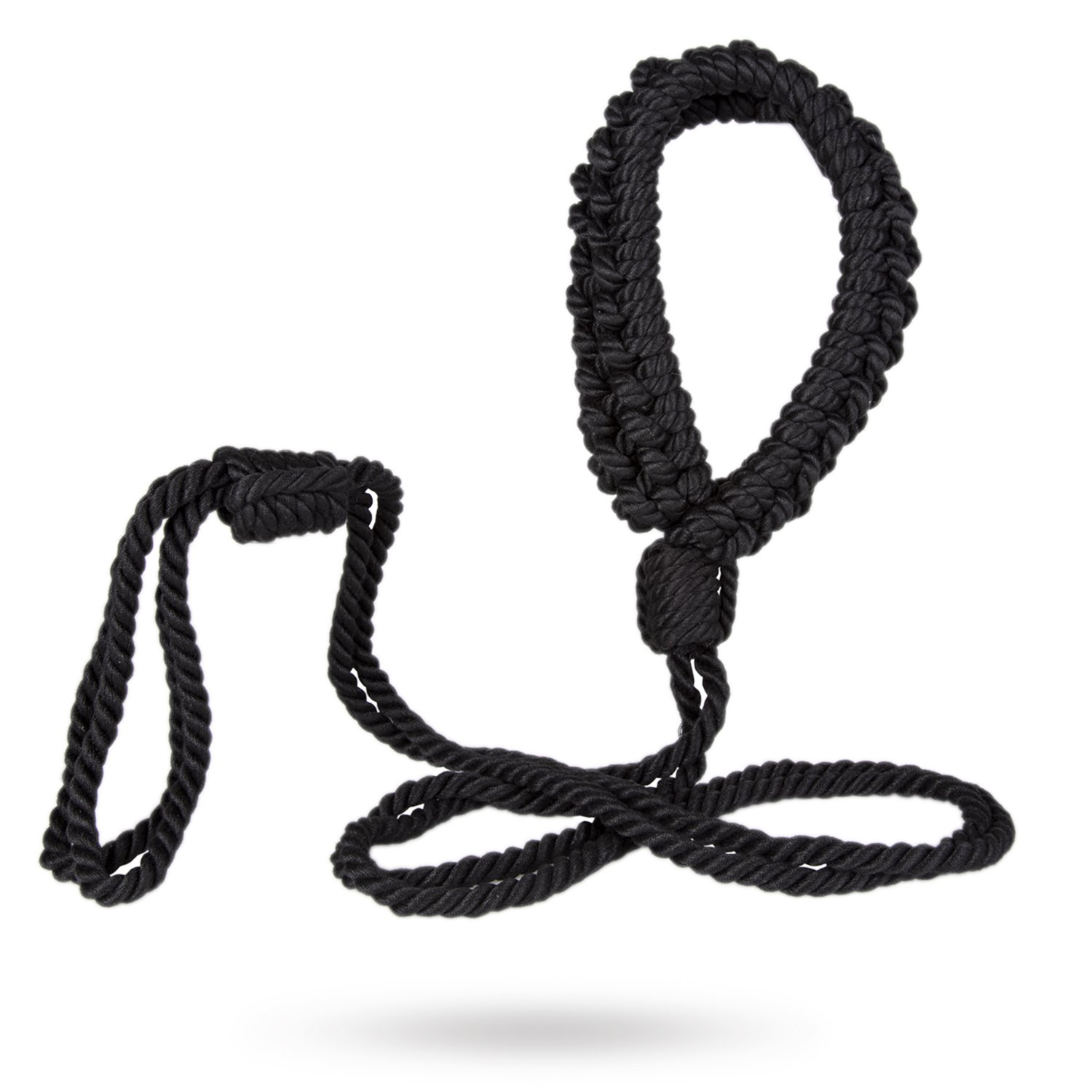 HANDFLÄTAT SHIBARI REP - HALSBAND & KOPPEL
