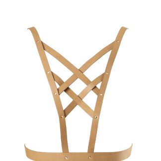 Maze Cross Cleavage Harness - Brown