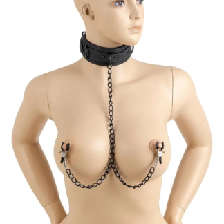 Virgite Collar With Nipples Clamps