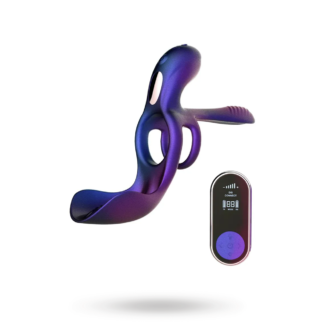 Hueman Zenith Cock Ring With Glans & Perineum Stimulator