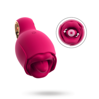 Oral Fun Vibrator Licking and Vibrating Tongue Pink