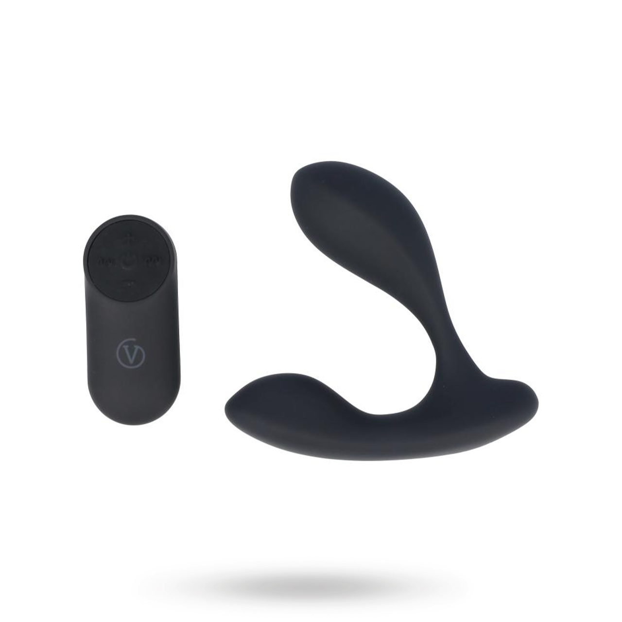 Prostatic Vibrator With Remote Black