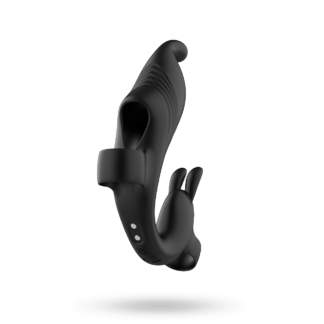 Clit & G-Spot Finger Vibrator Black