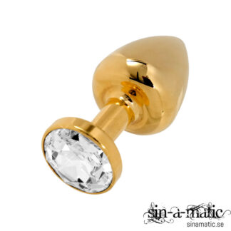 Diogol - Buttplug i Metall & 24k guld 30mm