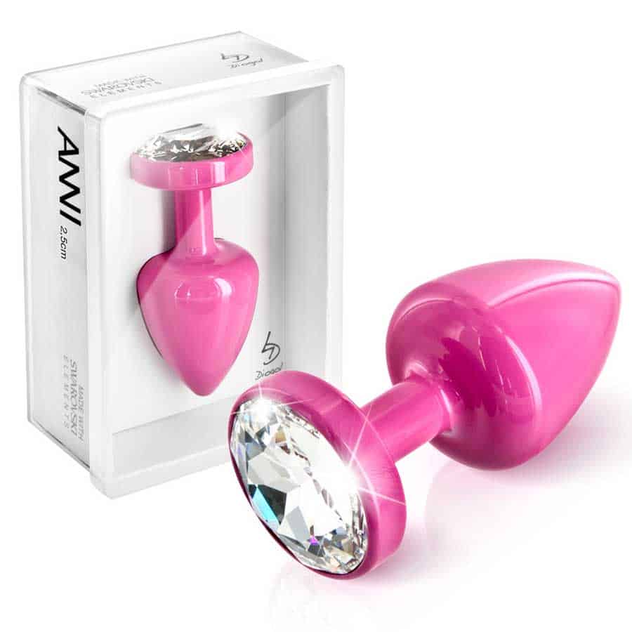 Diogol - Pink Metal Buttplug 30mm
