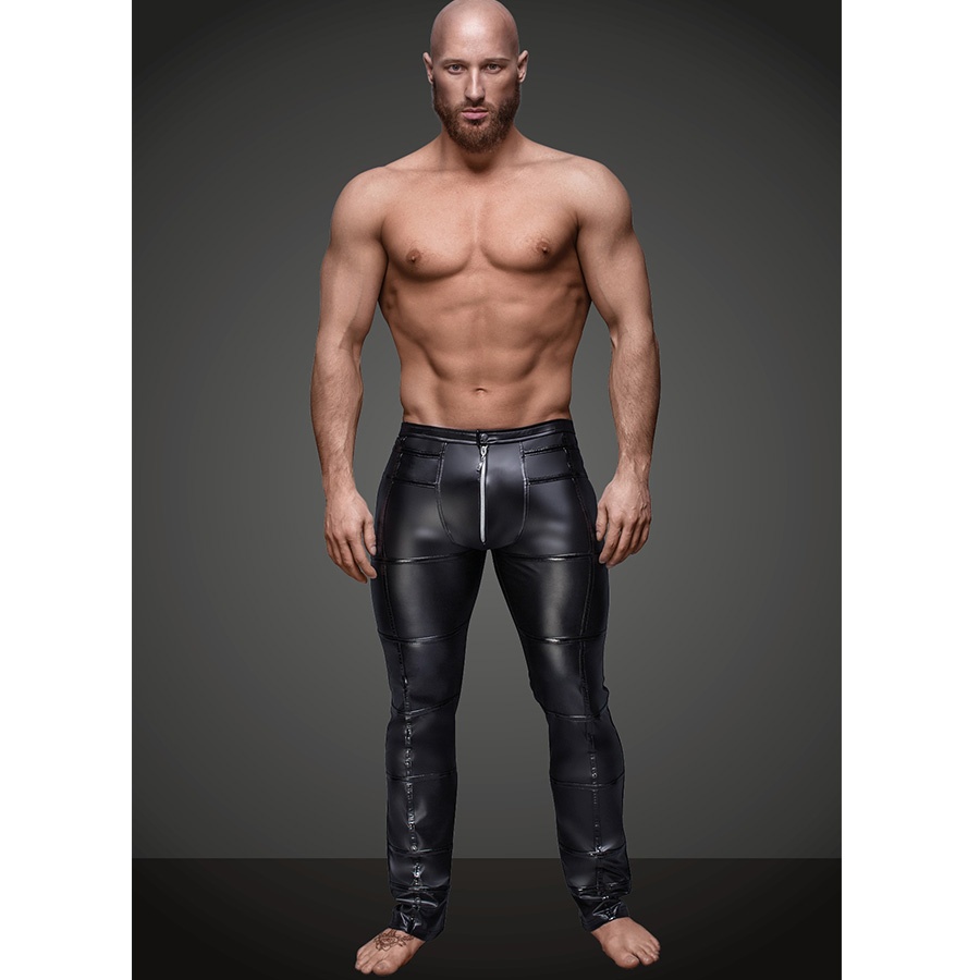 Noir Handmade - Wetlook Zipper Pants - M