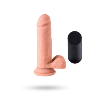 Vibrating Realistic Dildo With Remote 16,5 cm