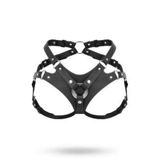 PU Leather Harness Black