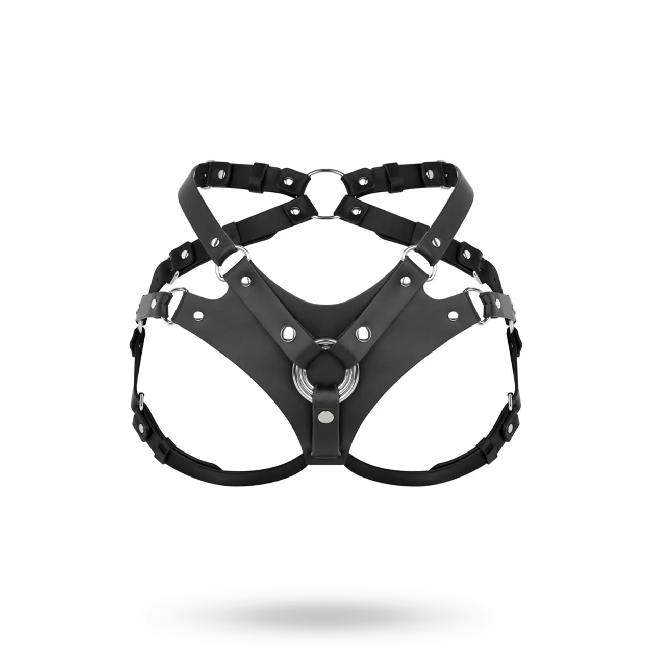 PU Leather Harness Black
