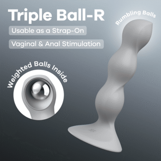 Satisfyer Triple Ball-R Weighted Dildo Grey
