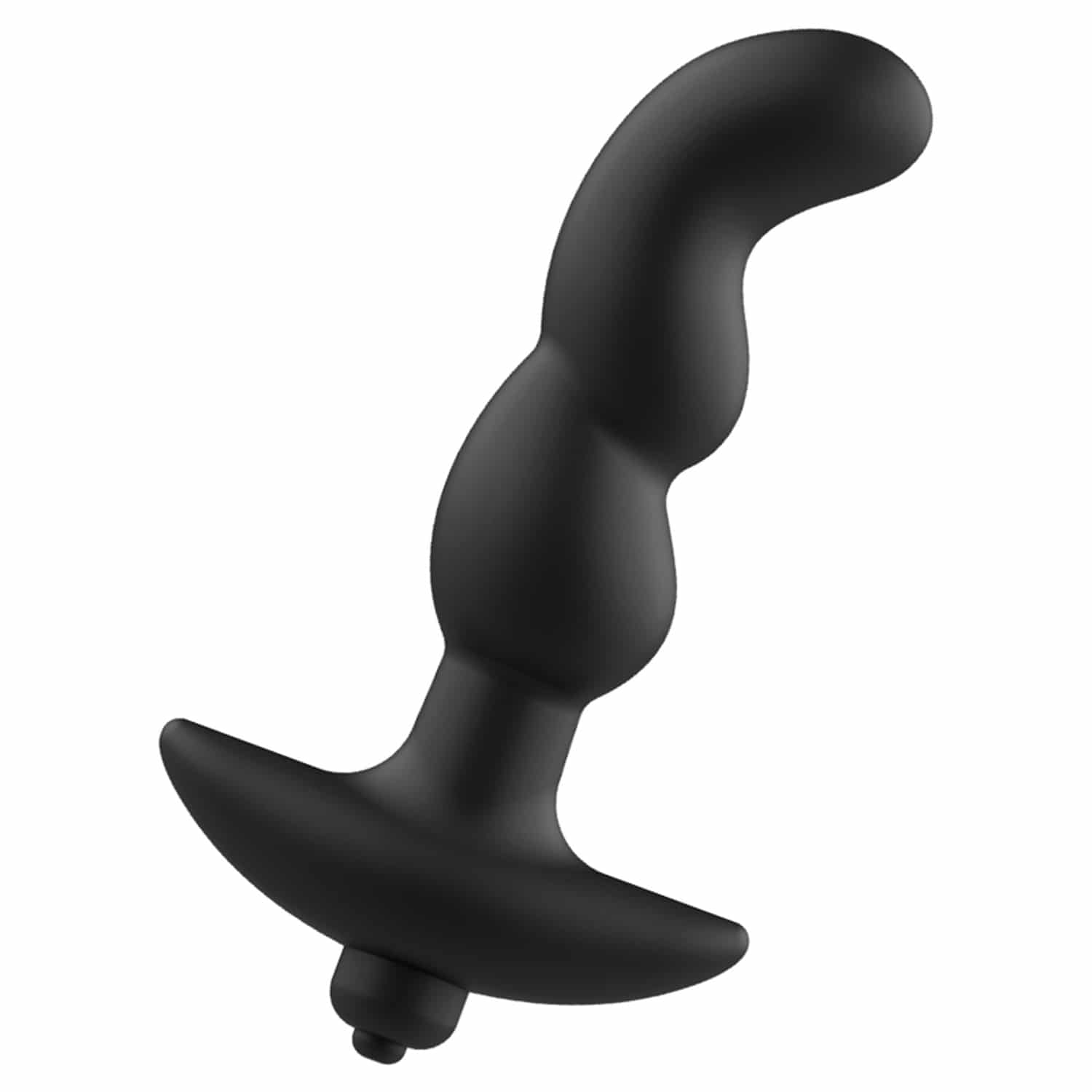 Addicted Toys #Modell 3 - Prostata & Analvibrator Analplugg - Svart