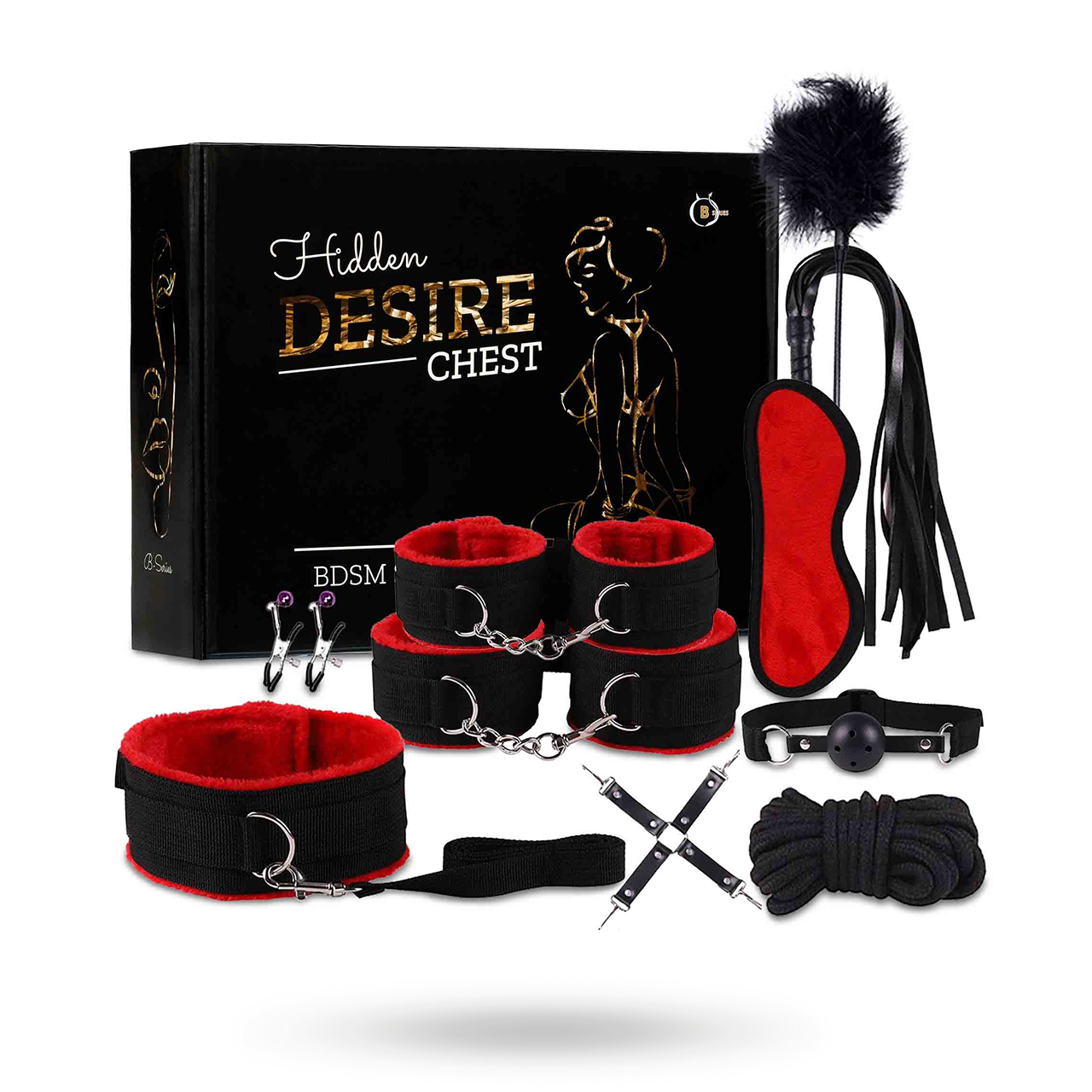 BDSM Chest Black/Red