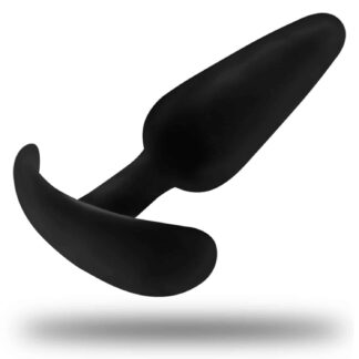 Black - Kael Analplugg i Silikon med handtag - Medium