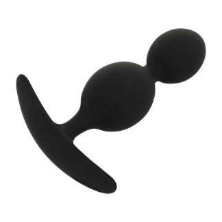 Black - Orson Analplugg i silikon med 2 vågor - 9,5 cm