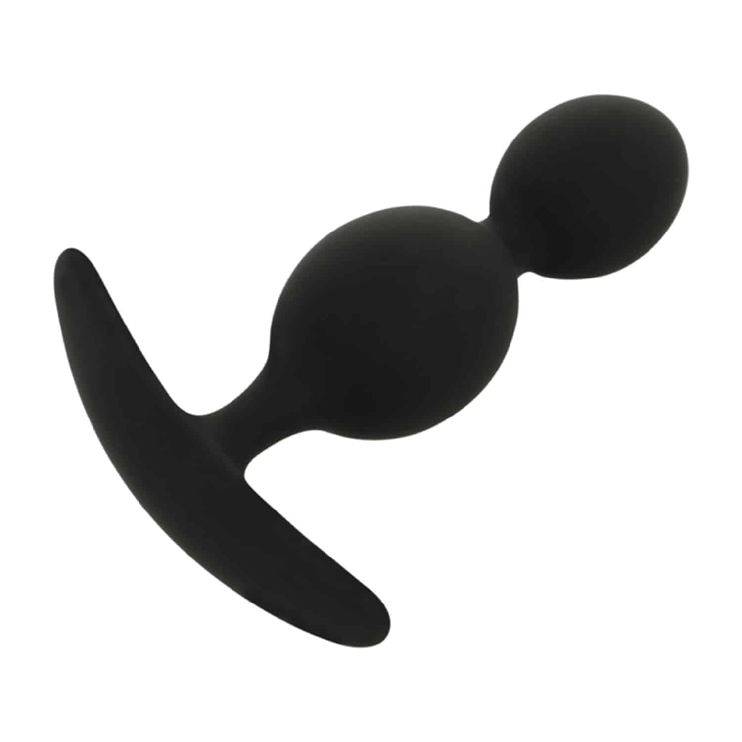 Black - Orson Analplugg i silikon med 2 vågor - 9,5 cm