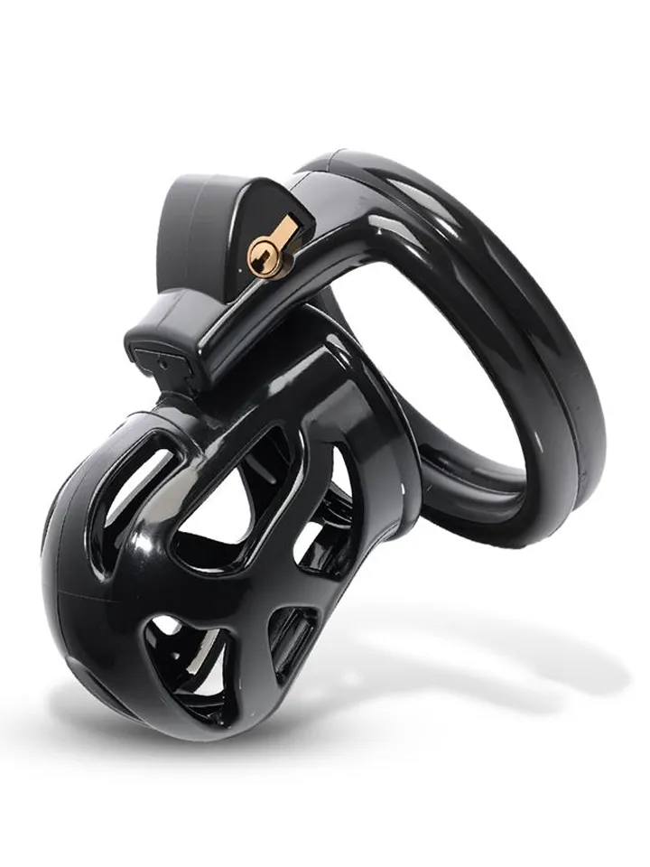 Block Chastity Cage With Internal Lock