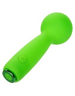 CALEXOTICS - NEON VIBES THE BUBBLY VIBE MINI MASSAGER 10 VIBRATIONS GREEN