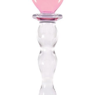 CRYSTAL HEART OF GLASS PINK
