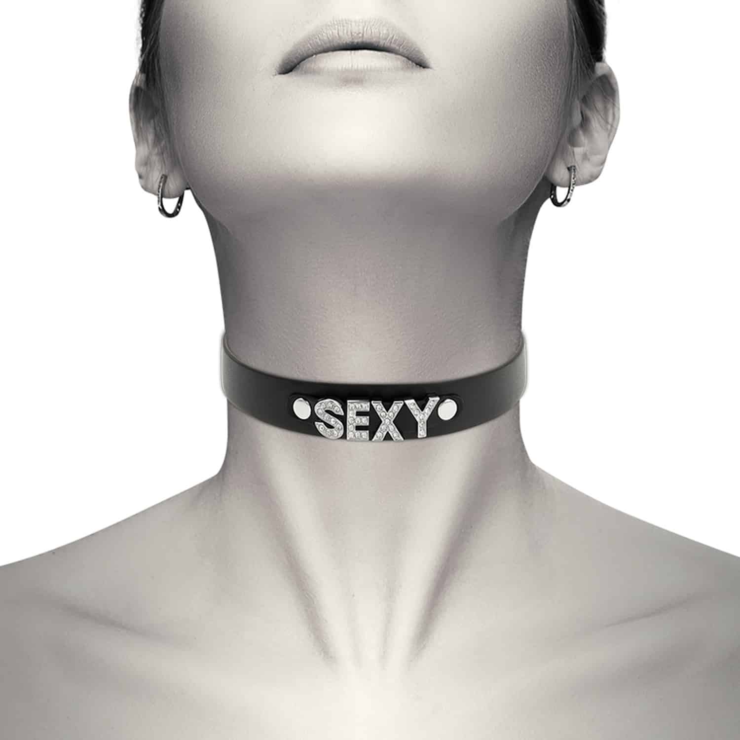 Coquette Accessories - Chic Desire Choker Sexy halsband i Veganskt läder - " Slave"