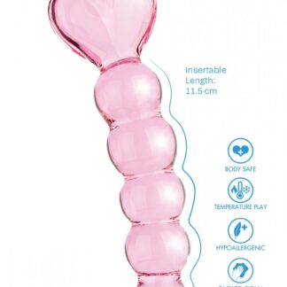 Crystal Heart Anal Dildo