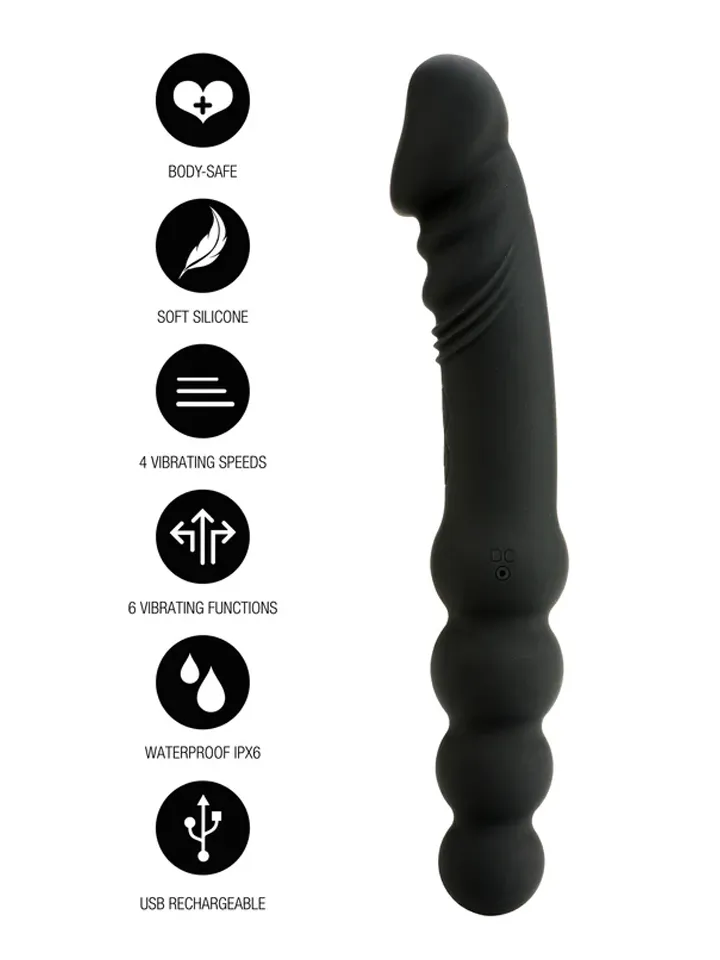 Dual Sided Anal Vibrator 23 cm