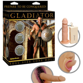 GLADIATOR VIBRATING DOLL sexdocka med 18cm dildo