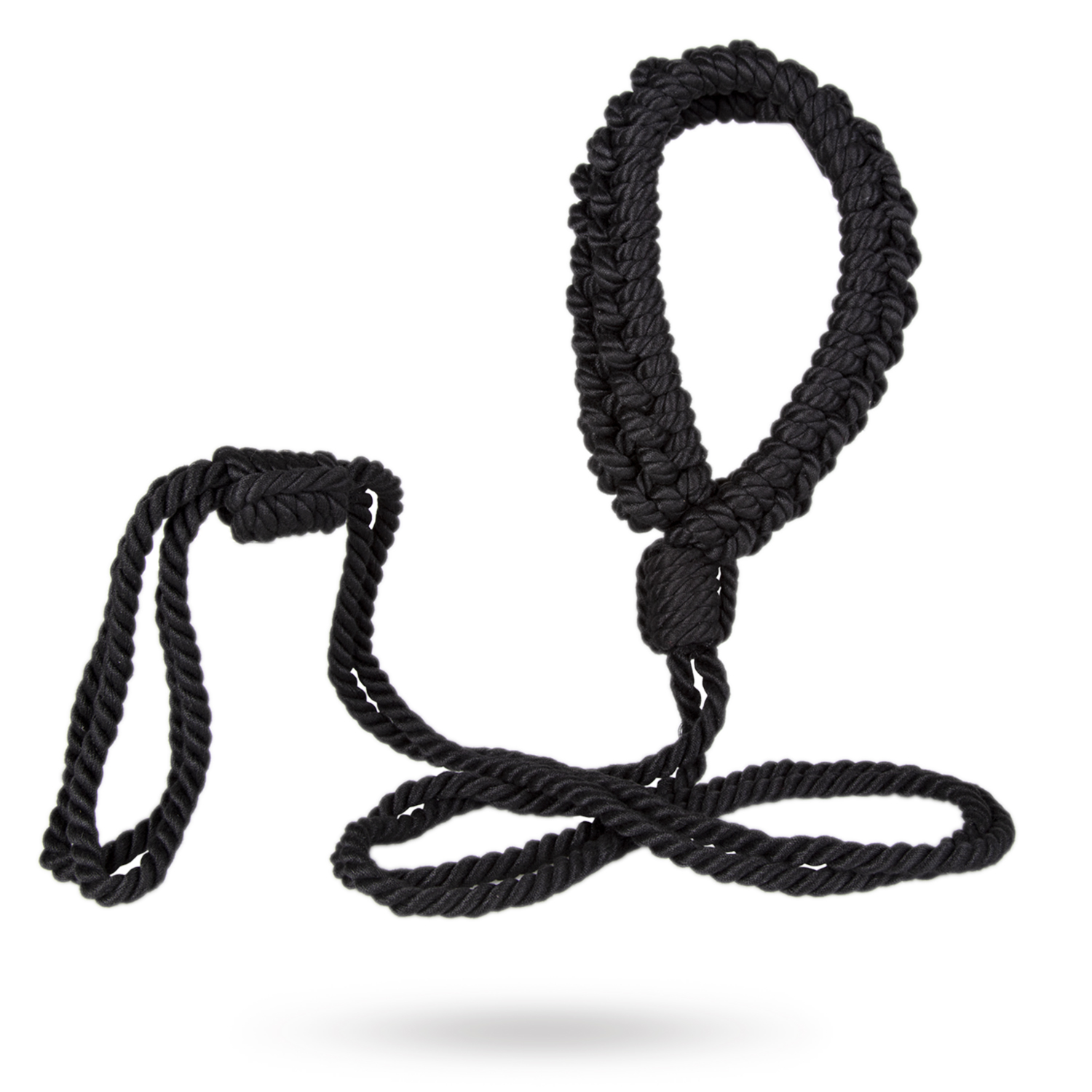HANDFLÄTAT SHIBARI REP - HALSBAND & KOPPEL
