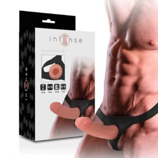 Intense - Hollow Strap-on Sele med Dildo Penisförlängare 16 x 3 cm