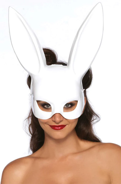 Leg Avenue Rabbit Mask White