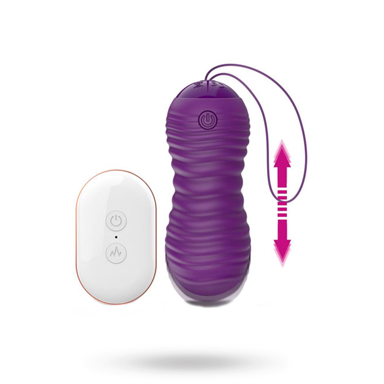 Orio Vibrating Up & Down Egg Purple