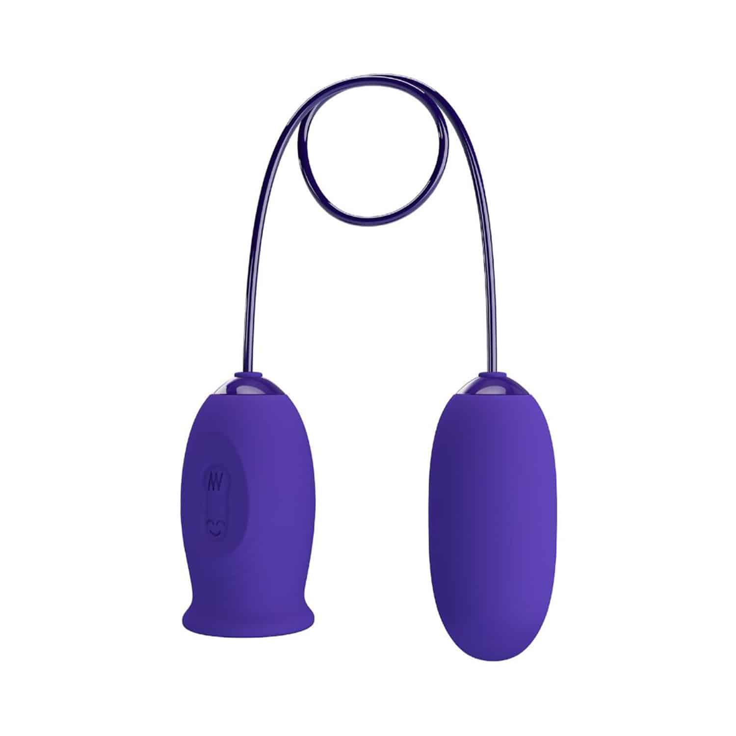 Pretty Love Youth - Äggvibrator - Daisy Uppladdningsbar Vibratorstimulator med 12 vibrationsfunktioner & 3 slickfunktioner - Violett