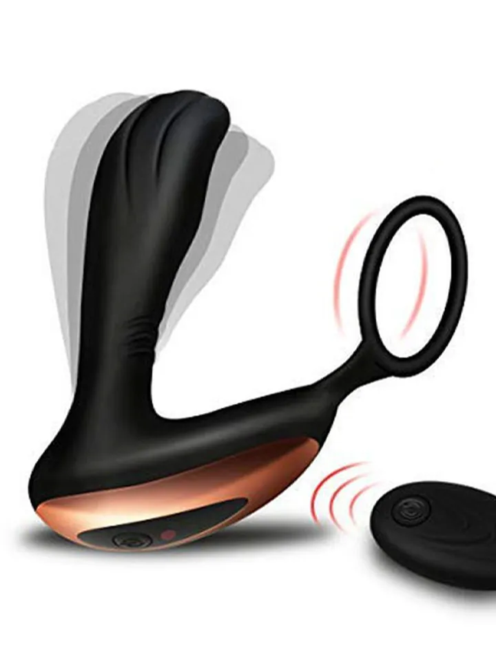 Prostate Massager With Penis Ring